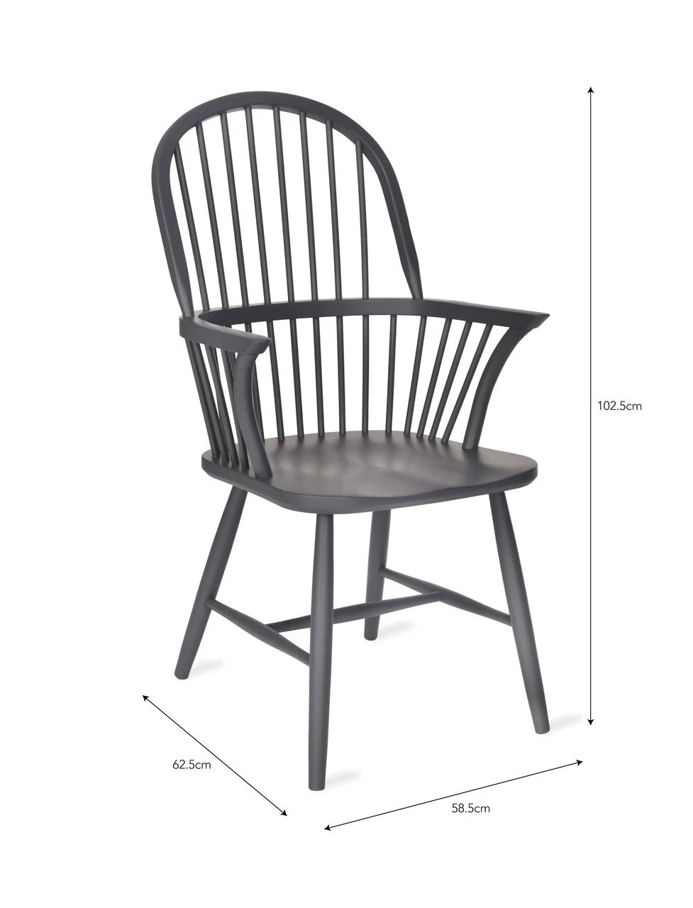 Spindle Armchair - Carbon 6 Spindle Armchair - Carbon - Image 6