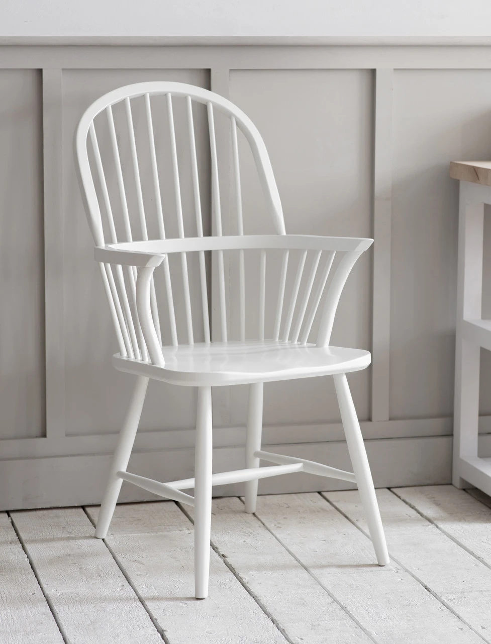 Spindle Armchair - Lily White 1 Spindle Armchair - Lily White