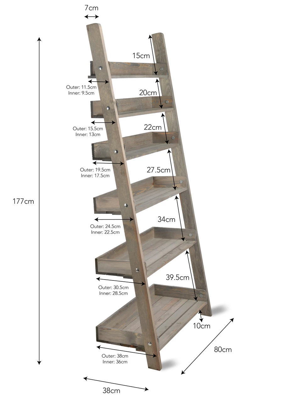 Aldsworth Shelf Ladder - Large 5 Aldsworth Shelf Ladder - Large - Image 5