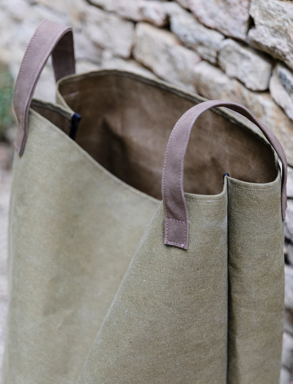 Canvas Leaf Bag 2 Canvas Leaf Bag - Image 2