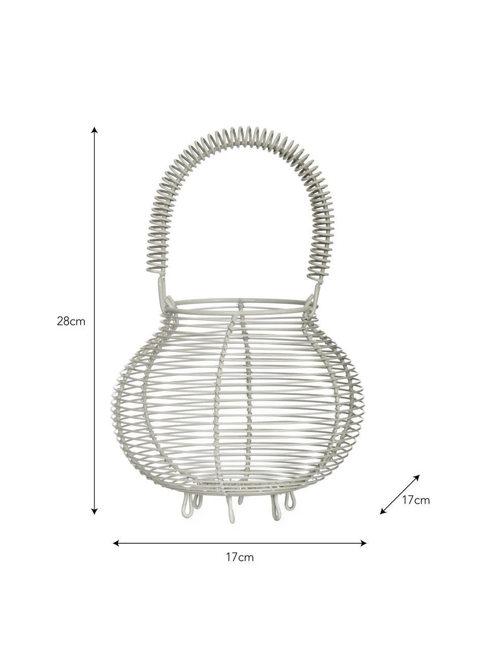 Brompton Egg Basket - Chalk 3 Brompton Egg Basket - Chalk - Image 3
