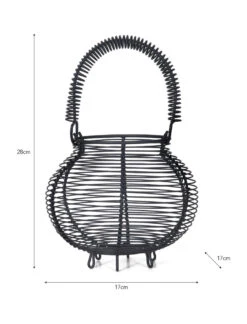 Brompton Egg Basket - Carbon 5 Brompton Egg Basket - Carbon -Garden Trading Store BACN01 portrait 9 97703.1638455544