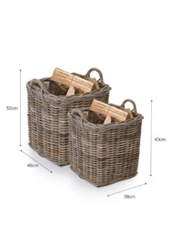 Set Of 2 Square Baskets -Garden Trading Store BAWI03 portrait 9 10161.1642068616