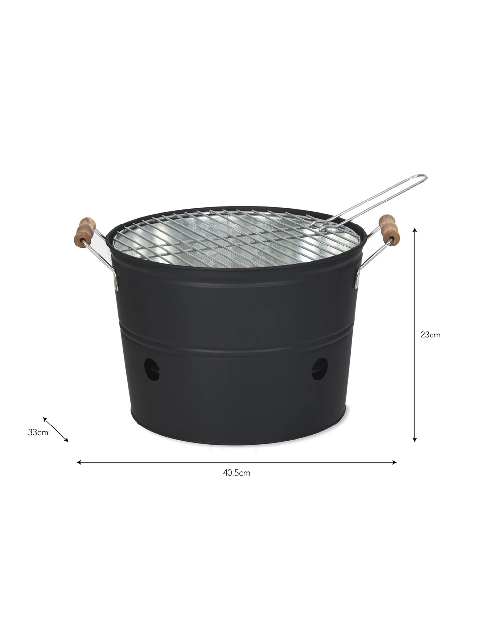 Cleveley Bucket BBQ - Carbon 4 Cleveley Bucket BBQ - Carbon - Image 4