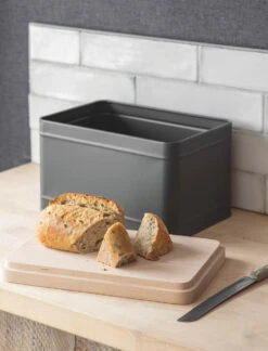 Borough Bread Bin - Charcoal 12 Borough Bread Bin - Charcoal -Garden Trading Store BBCO02 portrait 5 22621.1638459065