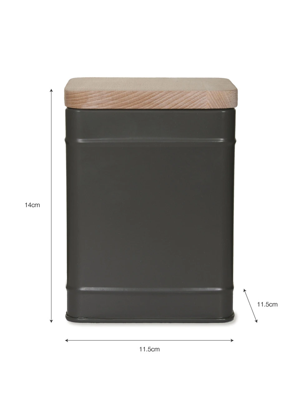 Borough Canister - Small - Charcoal 6 Borough Canister - Small - Charcoal - Image 6