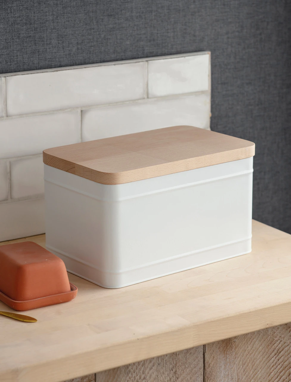 Borough Bread Bin - Lily White 1 Borough Bread Bin - Lily White