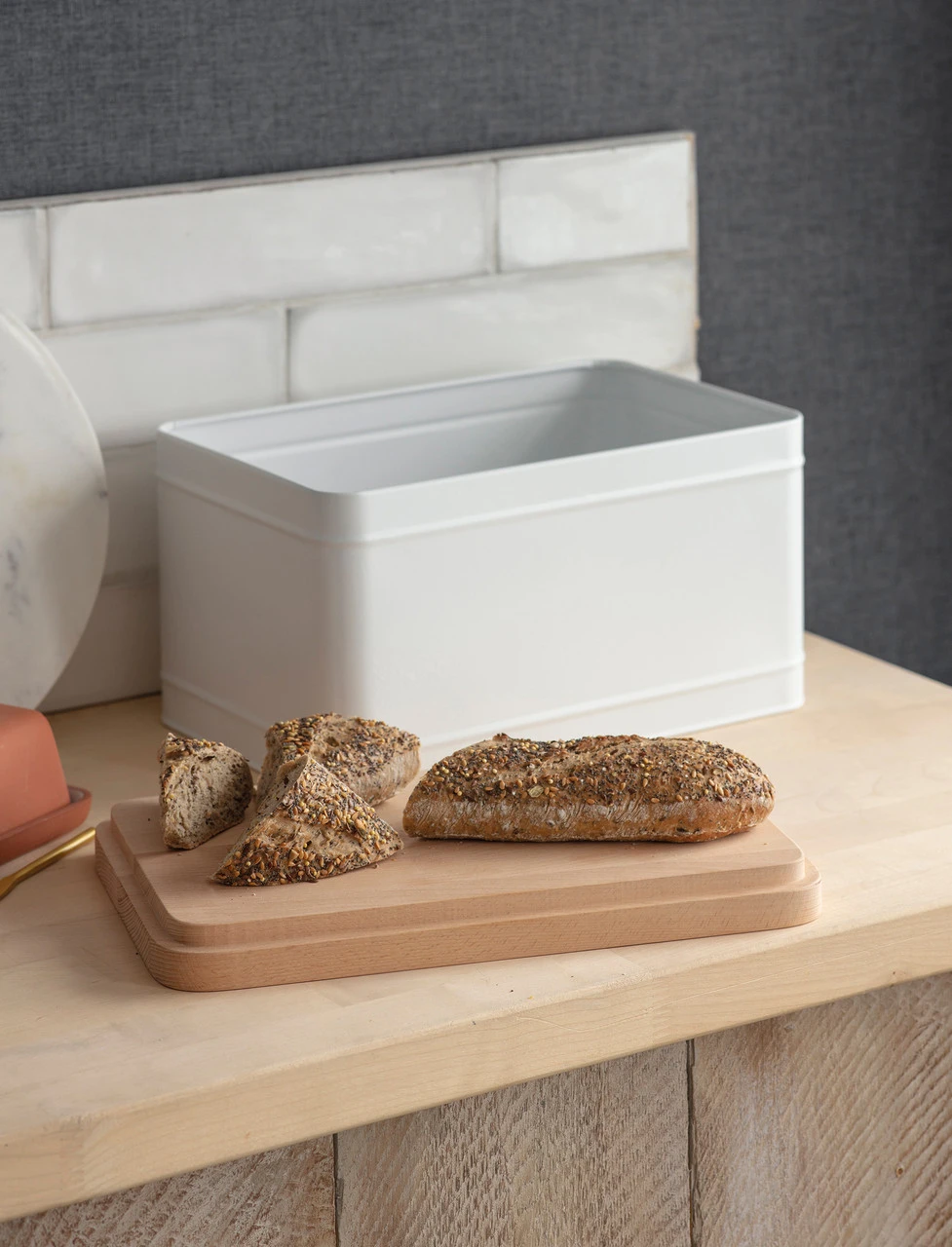 Borough Bread Bin - Lily White 2 Borough Bread Bin - Lily White - Image 2