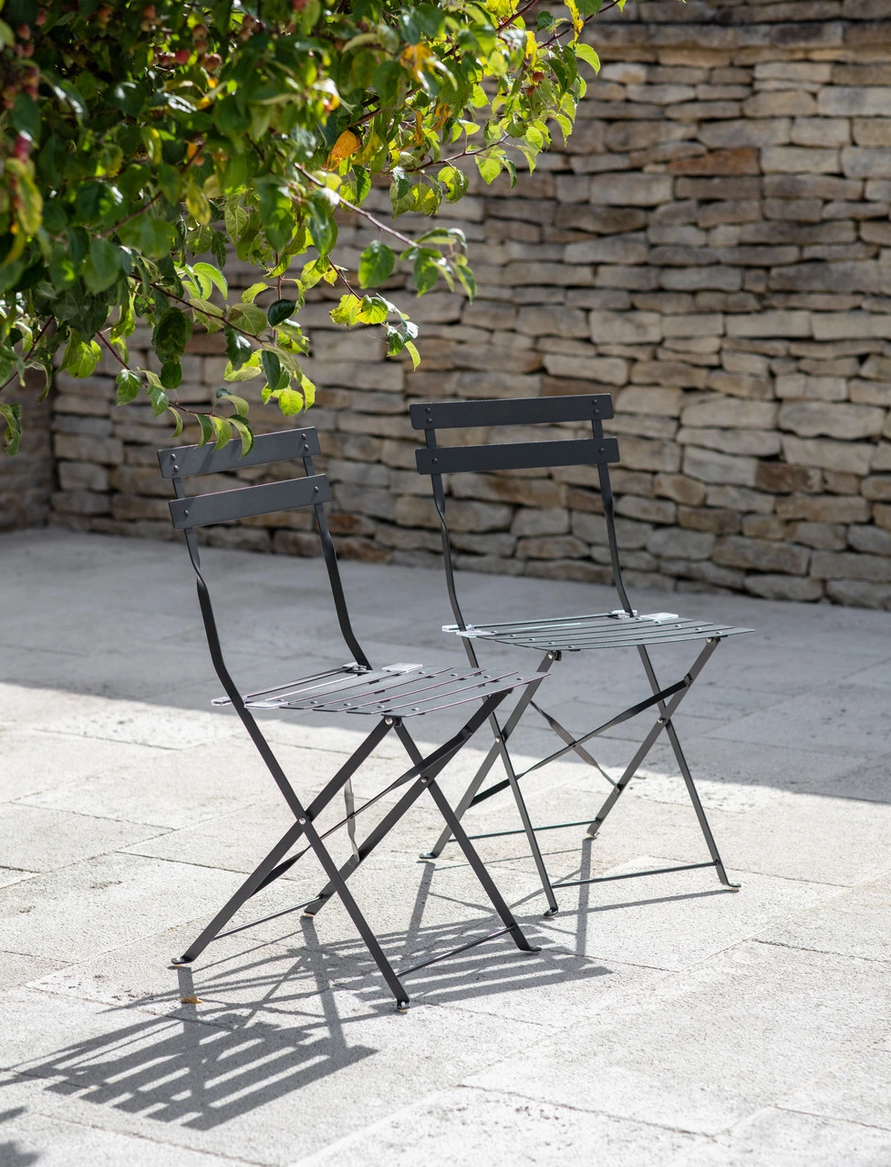 Pair Of Bistro Chairs - Carbon 1 Pair Of Bistro Chairs - Carbon