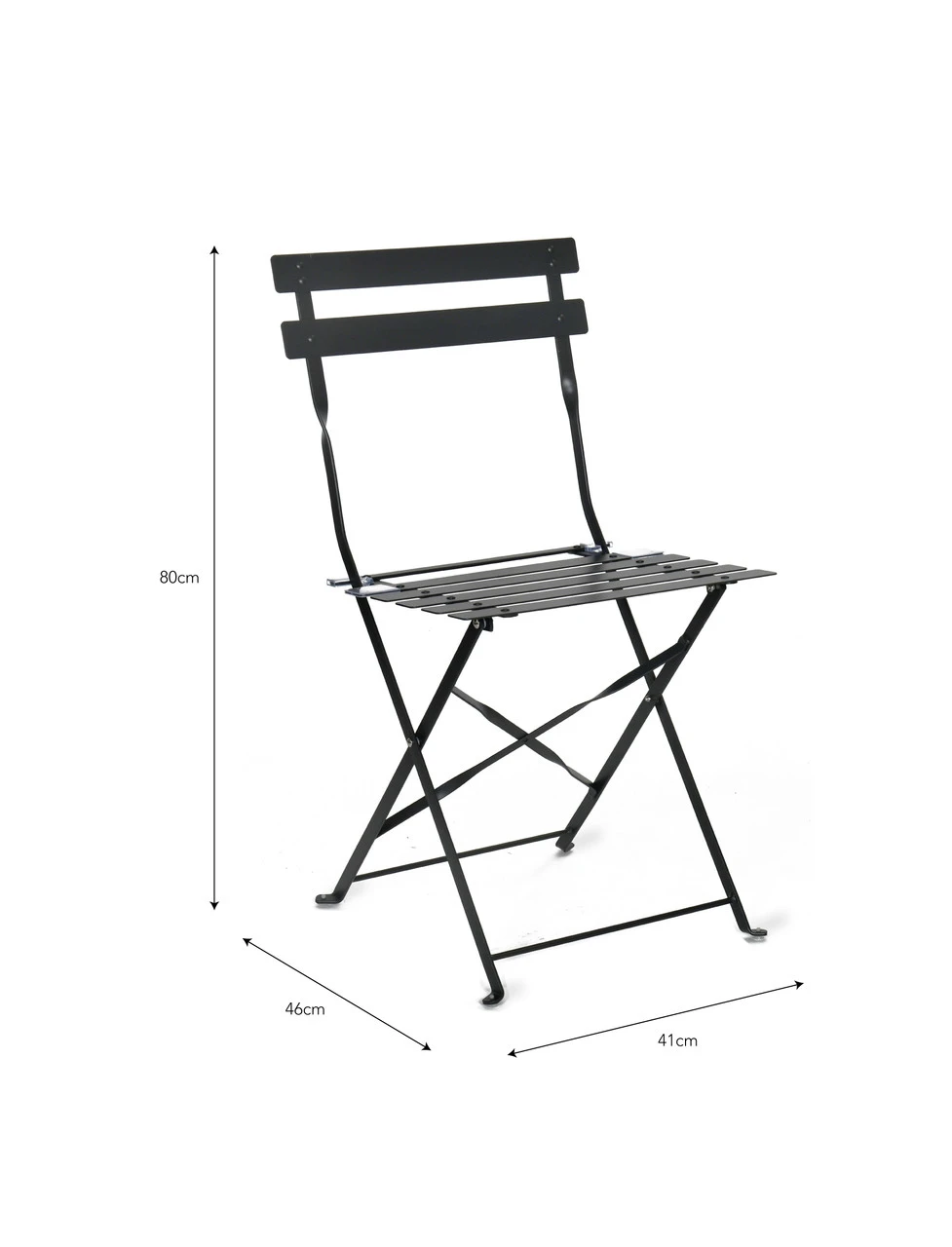 Pair Of Bistro Chairs - Carbon 4 Pair Of Bistro Chairs - Carbon - Image 4
