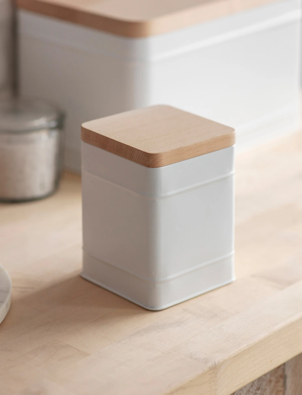 Borough Canister - Small - Lily White 1 Borough Canister - Small - Lily White