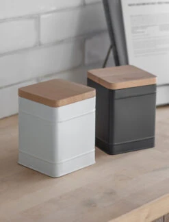 Borough Canister - Small - Lily White 7 Borough Canister - Small - Lily White -Garden Trading Store BCLW02 portrait 3 98212.1638459753