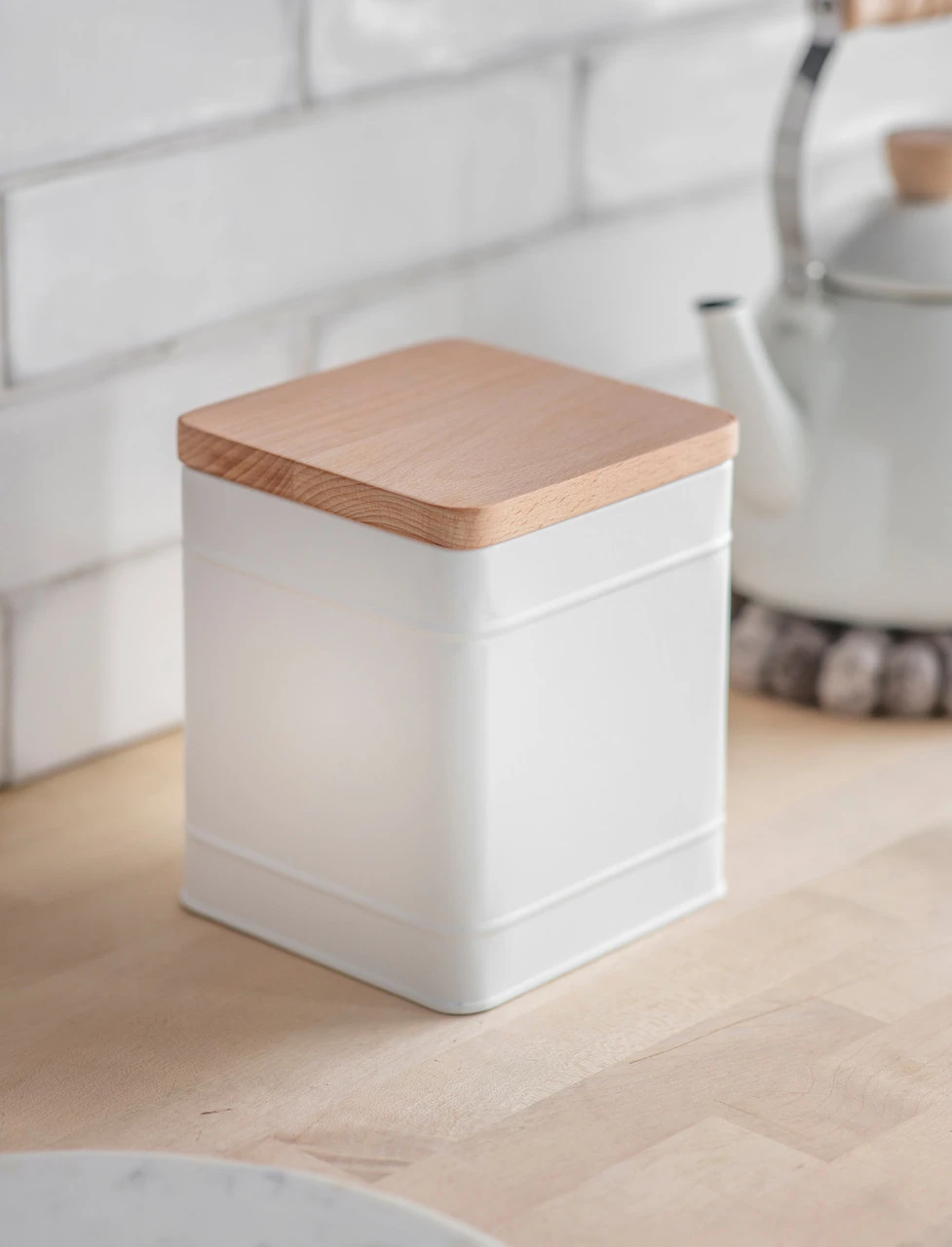Borough Canister - Large - Lily White 1 Borough Canister - Large - Lily White