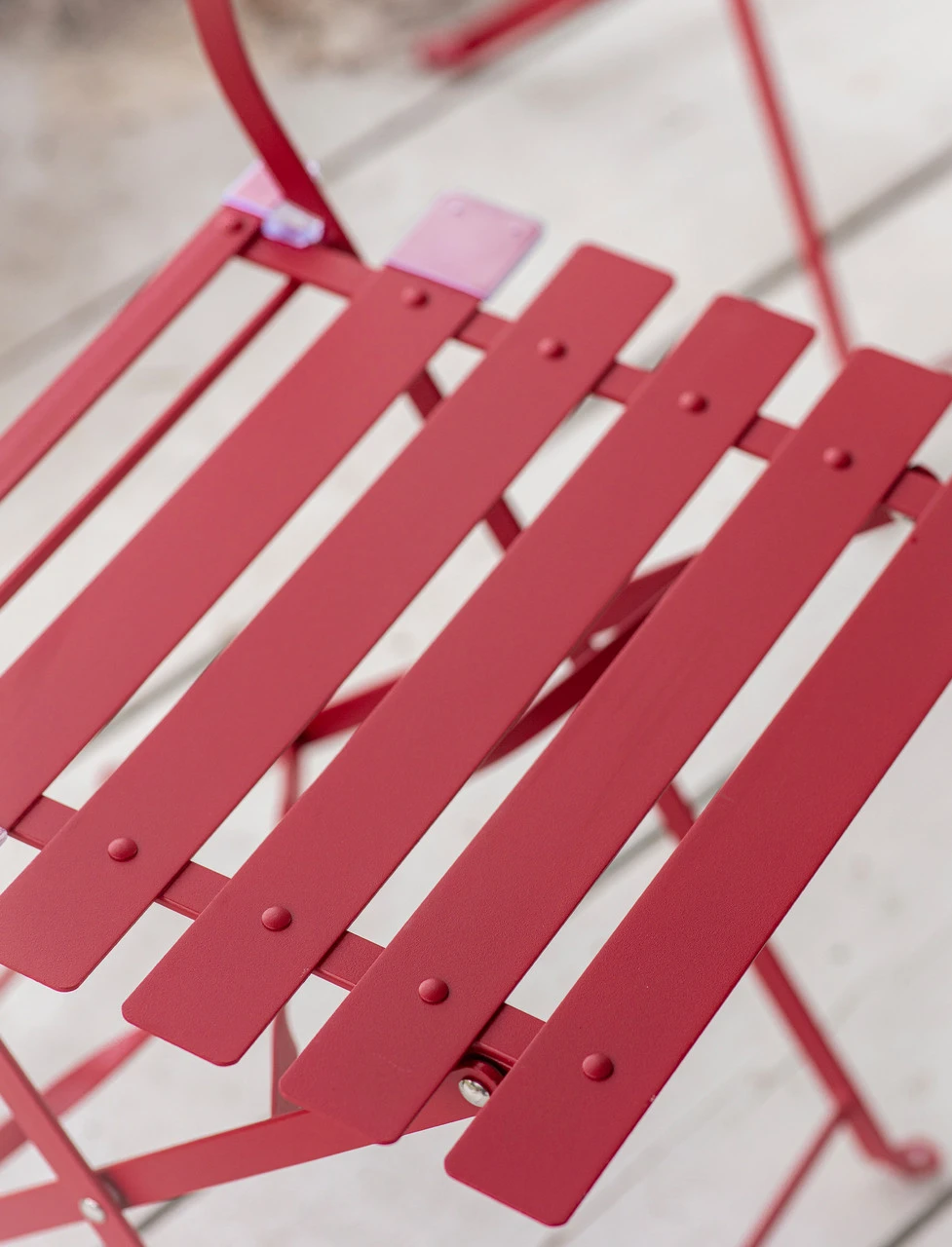 Pair Of Bistro Chairs - Pomegranate 2 Pair Of Bistro Chairs - Pomegranate - Image 2