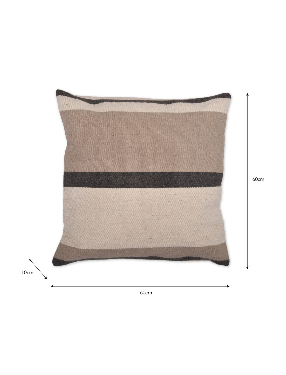 Beccles Stripe Cushion - 60 X 60cm 3 Beccles Stripe Cushion - 60 X 60cm - Image 3