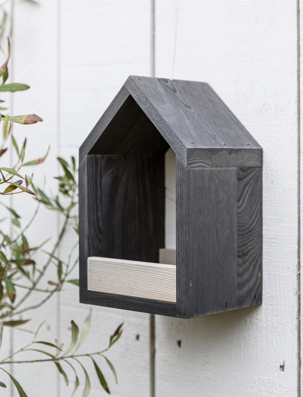 Shetland Bird Feeder - Grey 1 Shetland Bird Feeder - Grey