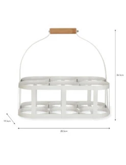 Portland Milk Bottle Holder - 6 Bottle -Garden Trading Store BHLW02 portrait 9 73291.1638460284