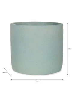 Bamburgh Pot - Aqua - 14.5cm -Garden Trading Store BPTA02 portrait 9 25575.1646067012