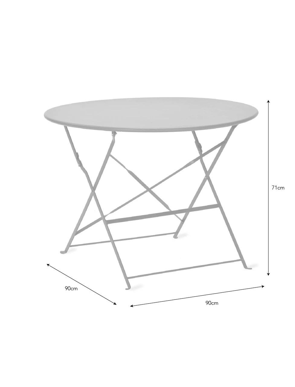 Rive Droite Bistro Table - Large - Chalk 5 Rive Droite Bistro Table - Large - Chalk - Image 5