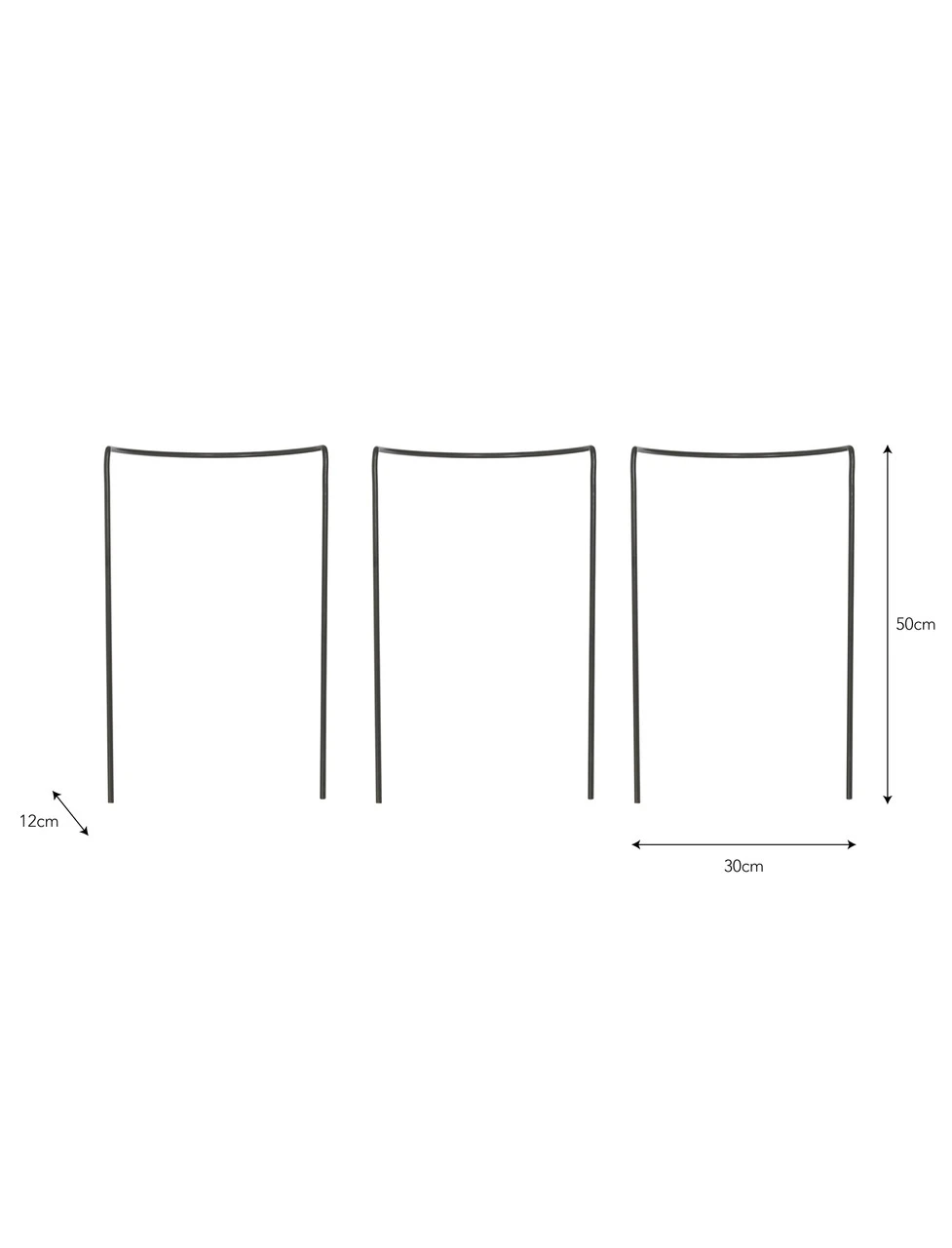 Set Of 3 Charlbury Plant Restraints - Small 3 Set Of 3 Charlbury Plant Restraints - Small - Image 3