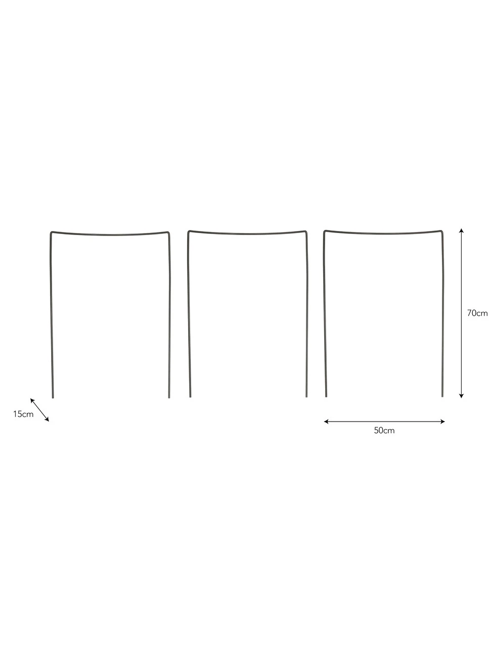 Set Of 3 Charlbury Plant Restraints - Large 3 Set Of 3 Charlbury Plant Restraints - Large - Image 3