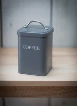 Original Coffee Canister - Charcoal 8 Original Coffee Canister - Charcoal -Garden Trading Store CACC05 portrait 1 53272.1698744141