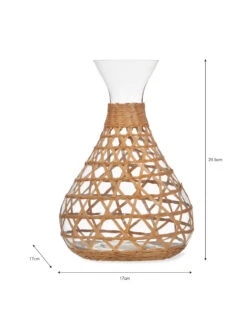 Portmore Carafe - Natural -Garden Trading Store CFGL01 portrait 9 00996.1638463836