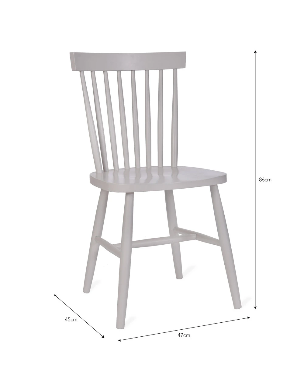 Spindle Back Chair - Lily White 4 Spindle Back Chair - Lily White - Image 4