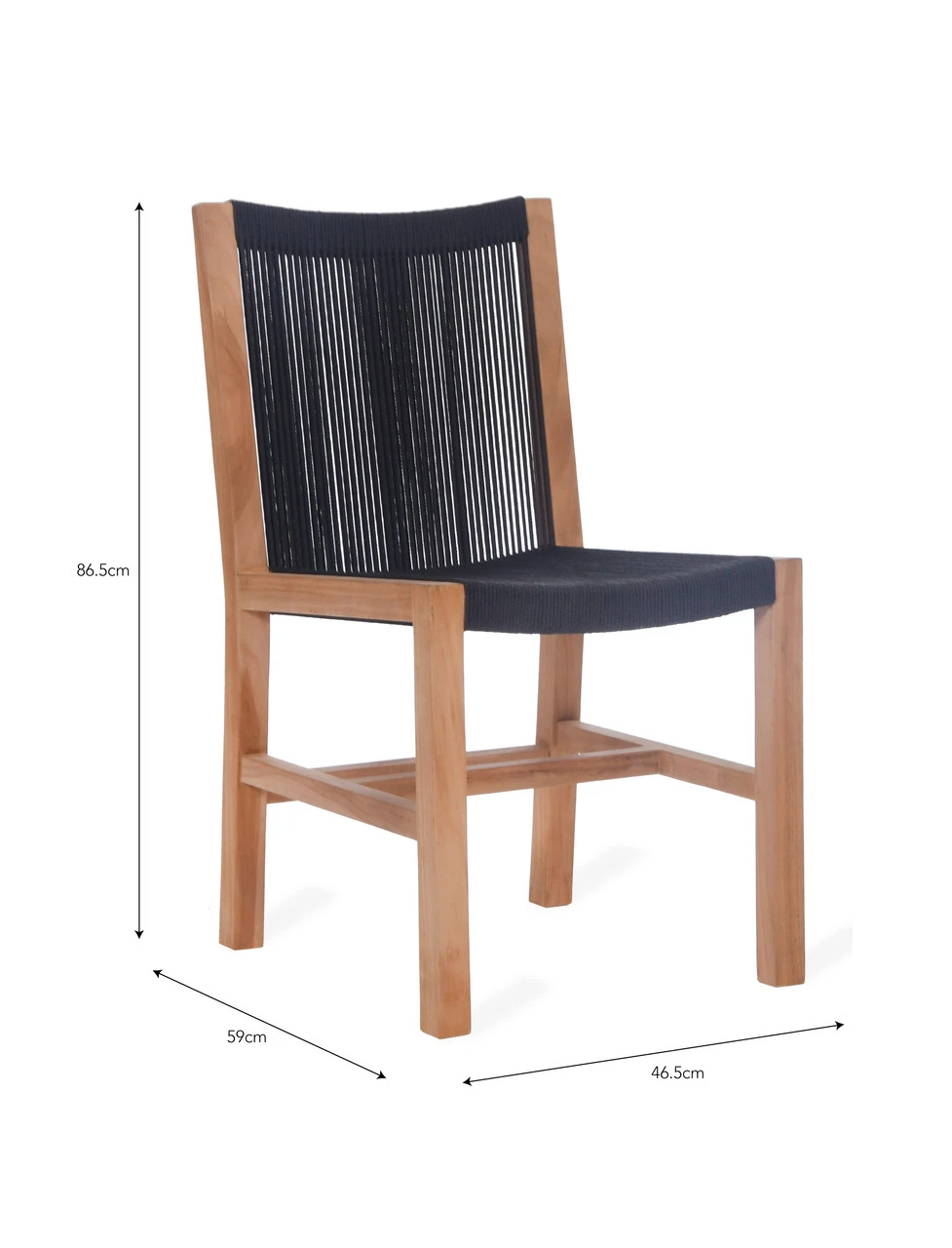 Pair Of Mylor Dining Chairs - Black 3 Pair Of Mylor Dining Chairs - Black - Image 3