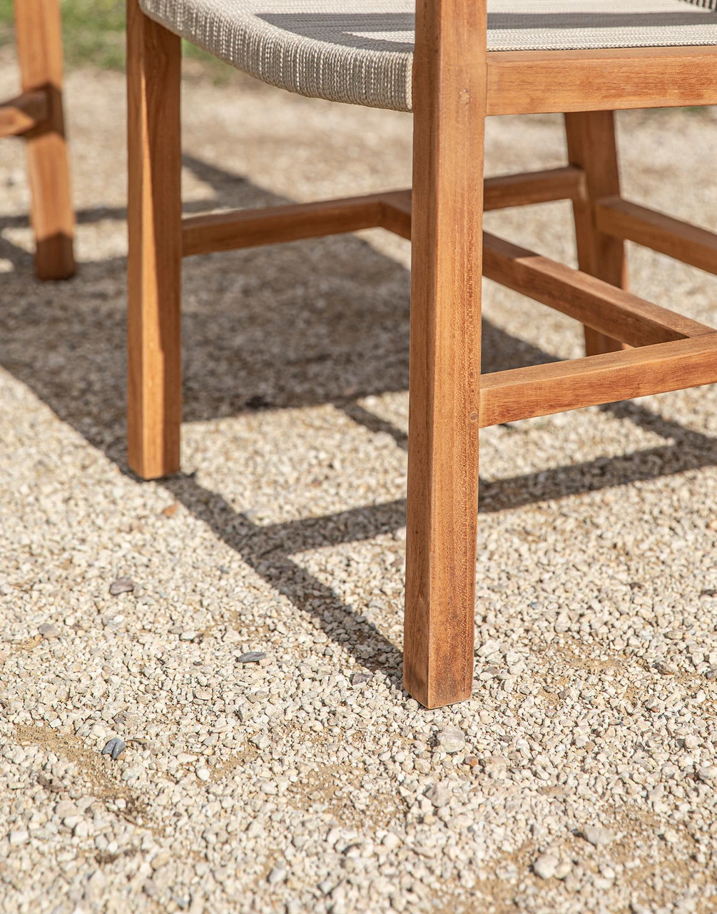 Pair Of Mylor Dining Armchairs - Natural 3 Pair Of Mylor Dining Armchairs - Natural - Image 3