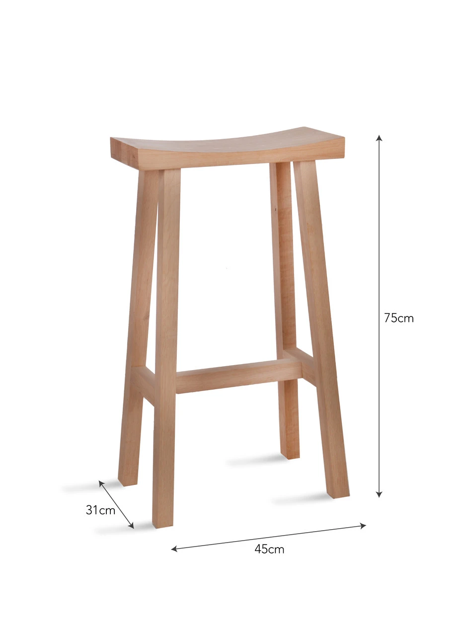 Tall Clockhouse Stool - Natural 4 Tall Clockhouse Stool - Natural - Image 4