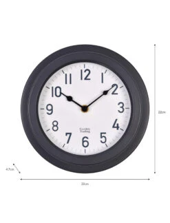 Tenby Clock - Carbon -Garden Trading Store CLCN03 portrait 9 91371.1638464157