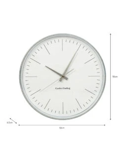 Eastington Clock - Galvanised Steel- 50cm 7 Eastington Clock - Galvanised Steel- 50cm -Garden Trading Store CLCN06 portrait 9 48298.1638464175