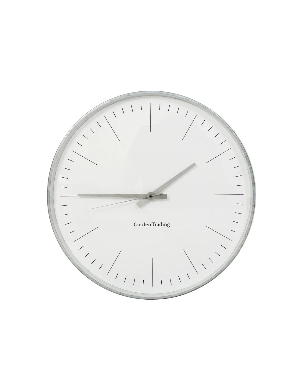 Eastington Clock - Galvanised Steel- 40cm 2 Eastington Clock - Galvanised Steel- 40cm - Image 2