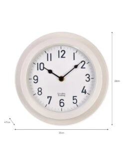 Tenby Clock - Lily White 5 Tenby Clock - Lily White -Garden Trading Store CLLW01 portrait 9 00914.1638464195