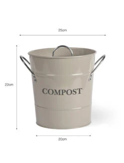 3.5L Compost Bucket - Clay 5 3.5L Compost Bucket - Clay -Garden Trading Store CPBC01 portrait 9 15815.1638464500