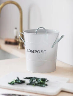 3.5L Compost Bucket - Chalk -Garden Trading Store CPCH01 portrait 1 29415.1638464506