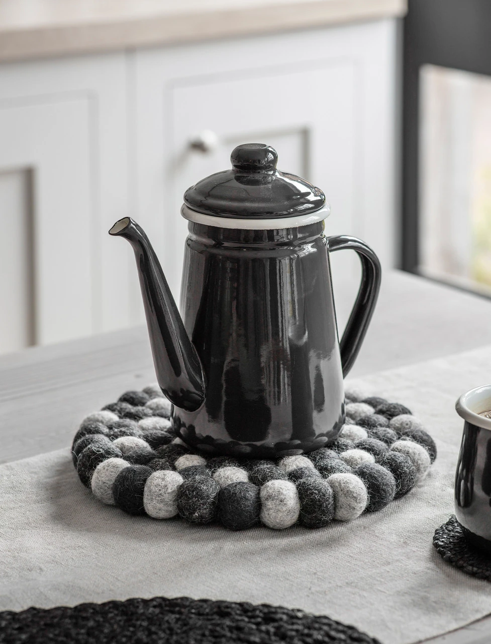 Enamel Coffee Pot - Carbon 1 Enamel Coffee Pot - Carbon