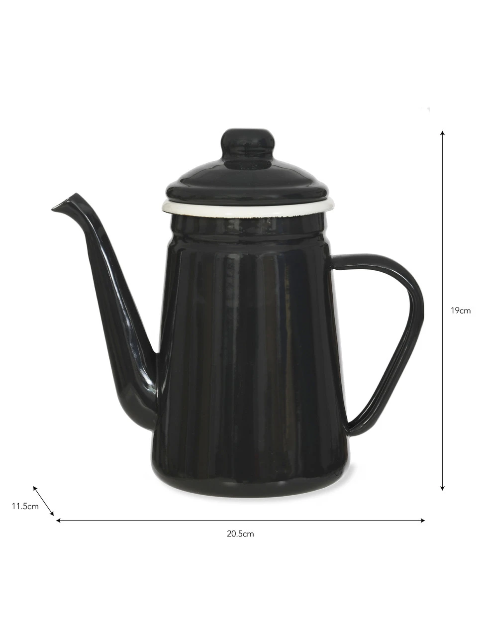 Enamel Coffee Pot - Carbon 3 Enamel Coffee Pot - Carbon - Image 3