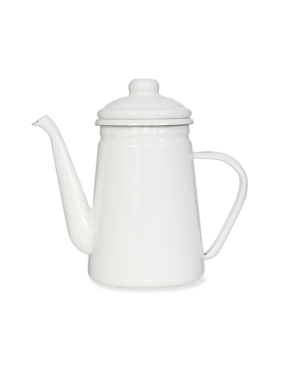 Enamel Coffee Pot - Warm White 3 Enamel Coffee Pot - Warm White - Image 3