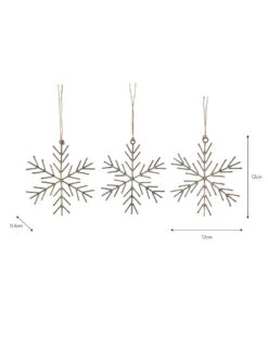 Set Of 3 Cromwell Snowflakes -Garden Trading Store CSAB01 portrait 9 33463.1663929860
