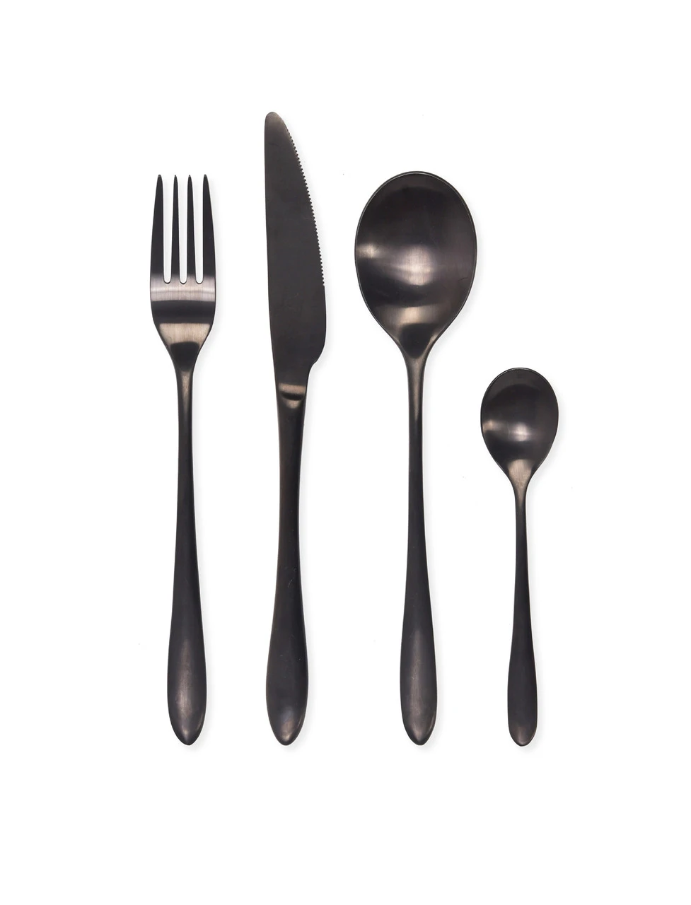 16 Piece Cutlery Set - Black 2 16 Piece Cutlery Set - Black - Image 2