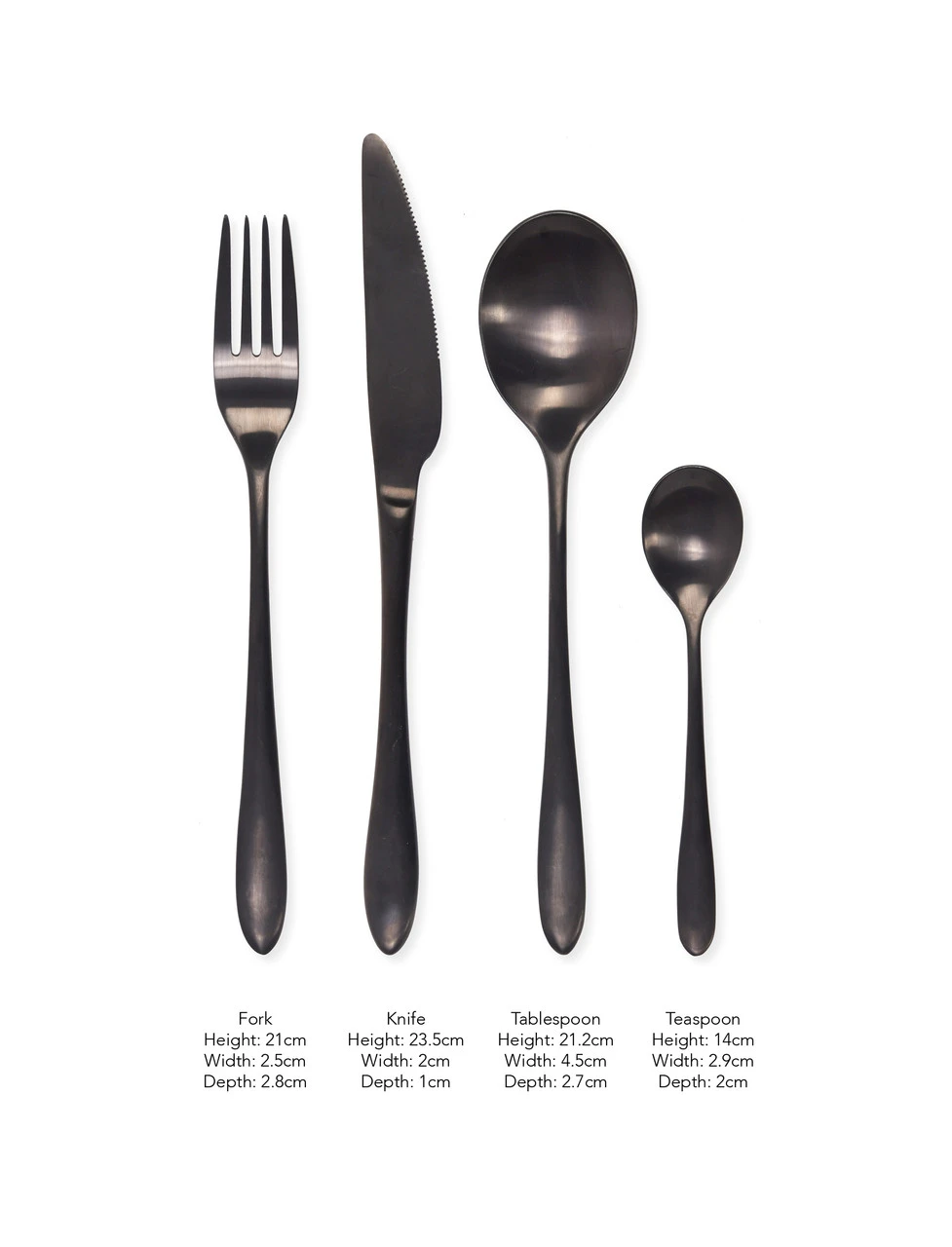 16 Piece Cutlery Set - Black 3 16 Piece Cutlery Set - Black - Image 3