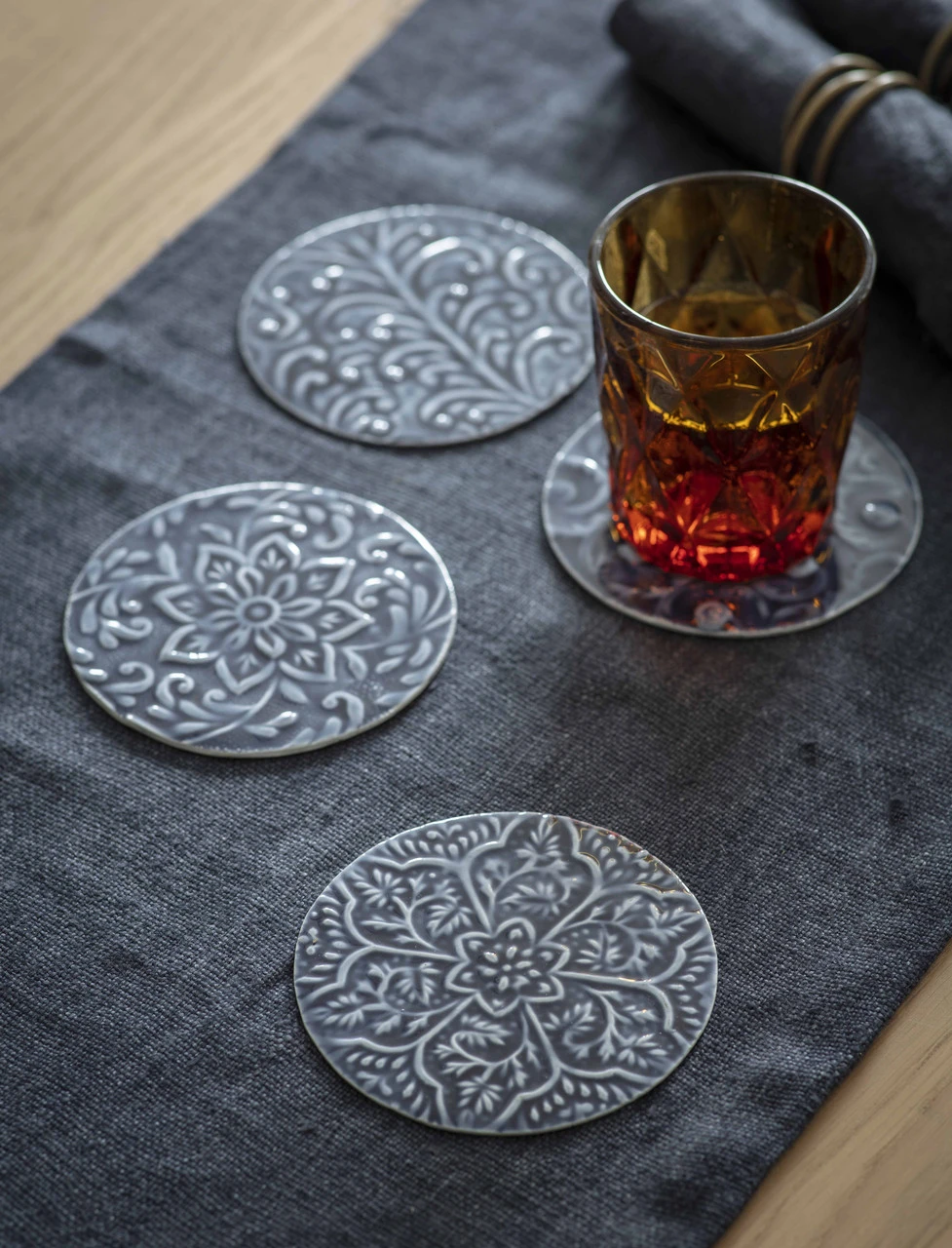 Set Of 4 Fiskardo Coasters 1 Set Of 4 Fiskardo Coasters