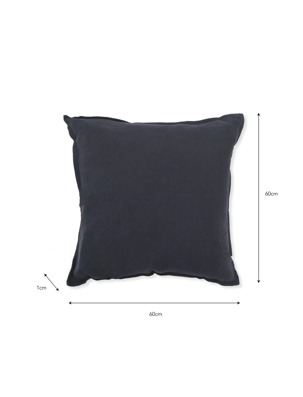 Eshott Cushion Cover - 60 X 60 - Carbon 3 Eshott Cushion Cover - 60 X 60 - Carbon - Image 3