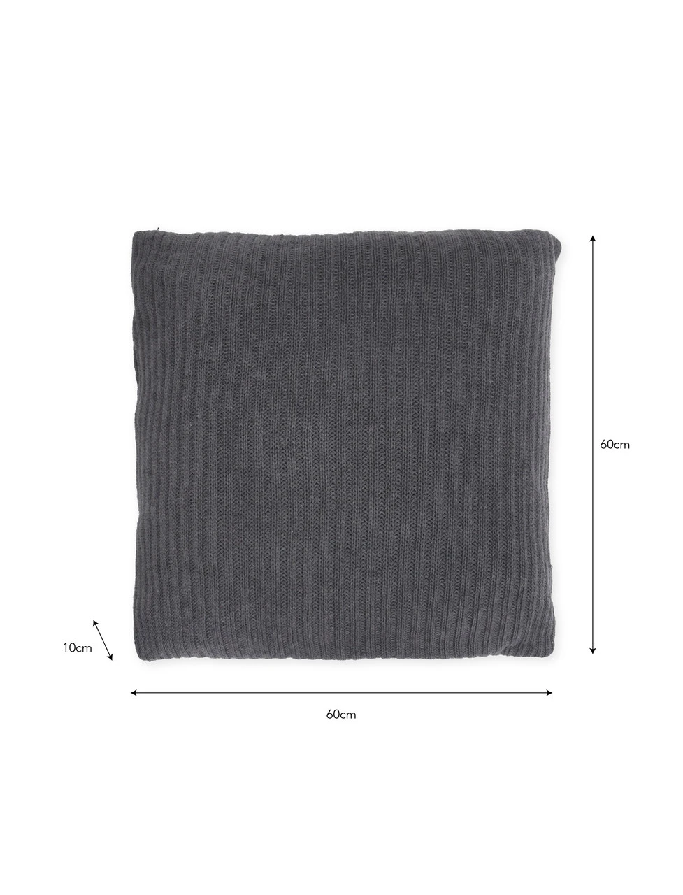 Orford Cushion - Dark Grey - 60 X 60cm 5 Orford Cushion - Dark Grey - 60 X 60cm - Image 5
