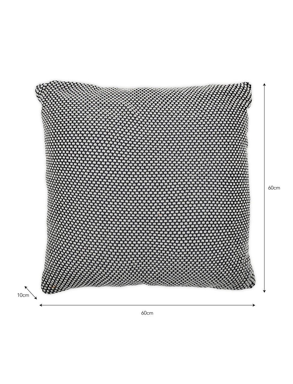 Framlingham Cushion - Ink - 60 X 60cm 4 Framlingham Cushion - Ink - 60 X 60cm - Image 4