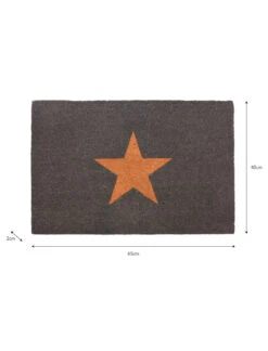 Charcoal Star Doormat - Small 5 Charcoal Star Doormat - Small -Garden Trading Store DMCO29 portrait 9 36600.1638545447