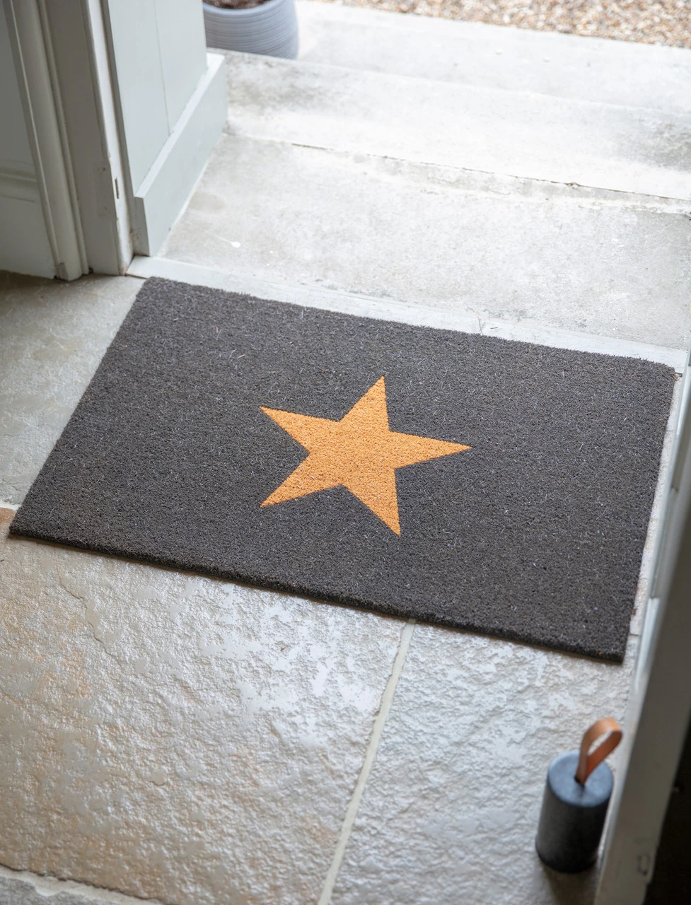 Charcoal Star Doormat - Large 1 Charcoal Star Doormat - Large