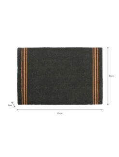 Triple Stripe Doormat - Forest Green - Small -Garden Trading Store DMCO31 portrait 9 22865.1638546033